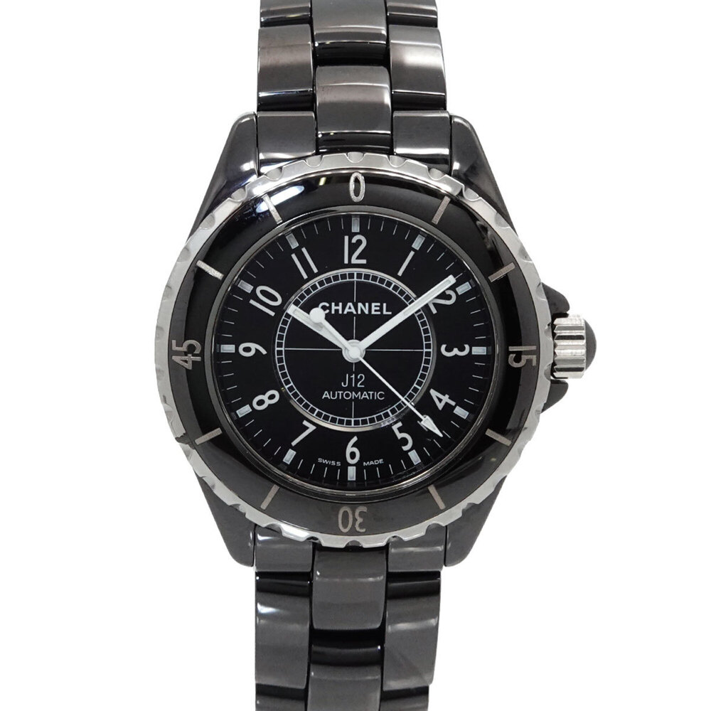 Chanel J12 38mm Men's Watch H0685 Black Ceramic Date Automatic Self-winding